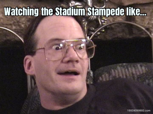 Watching the Stadium Stampede like... 