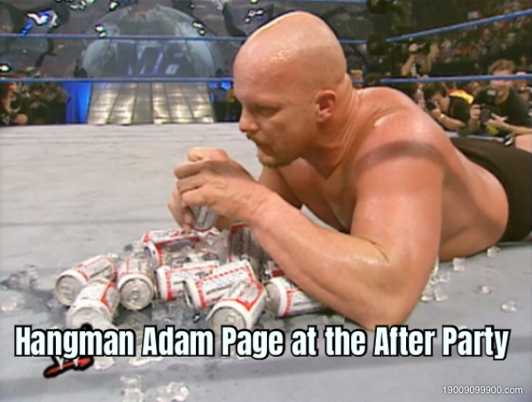 Hangman Adam Page at the After Party 